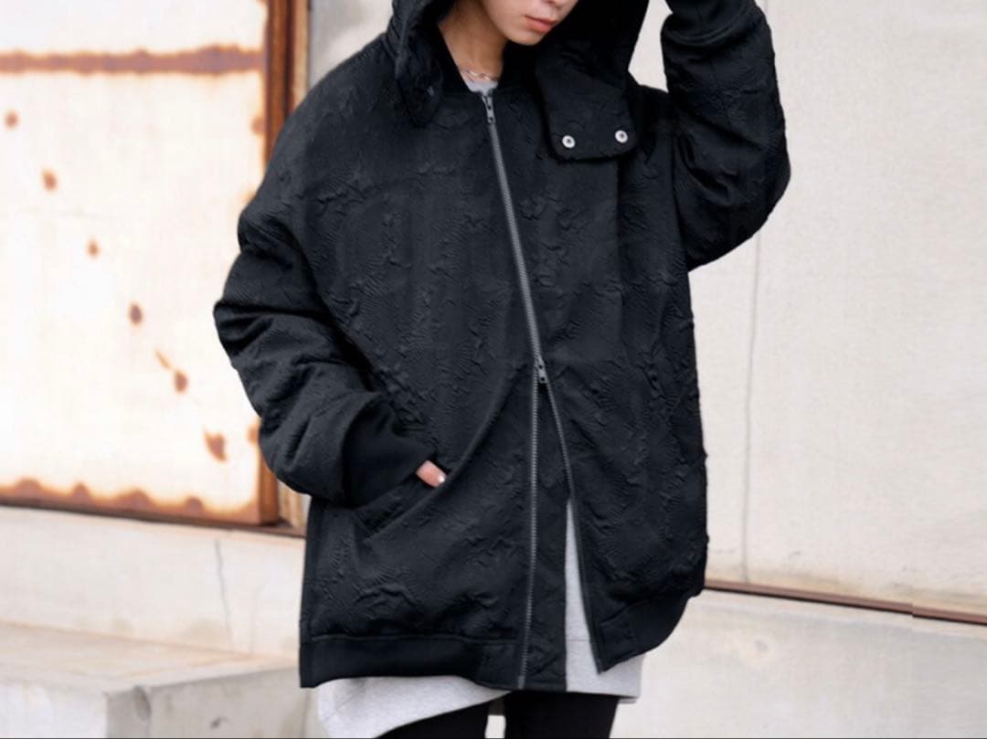 【試着のみ】定価14,300円antiquaアンティカ ジャガードアウター