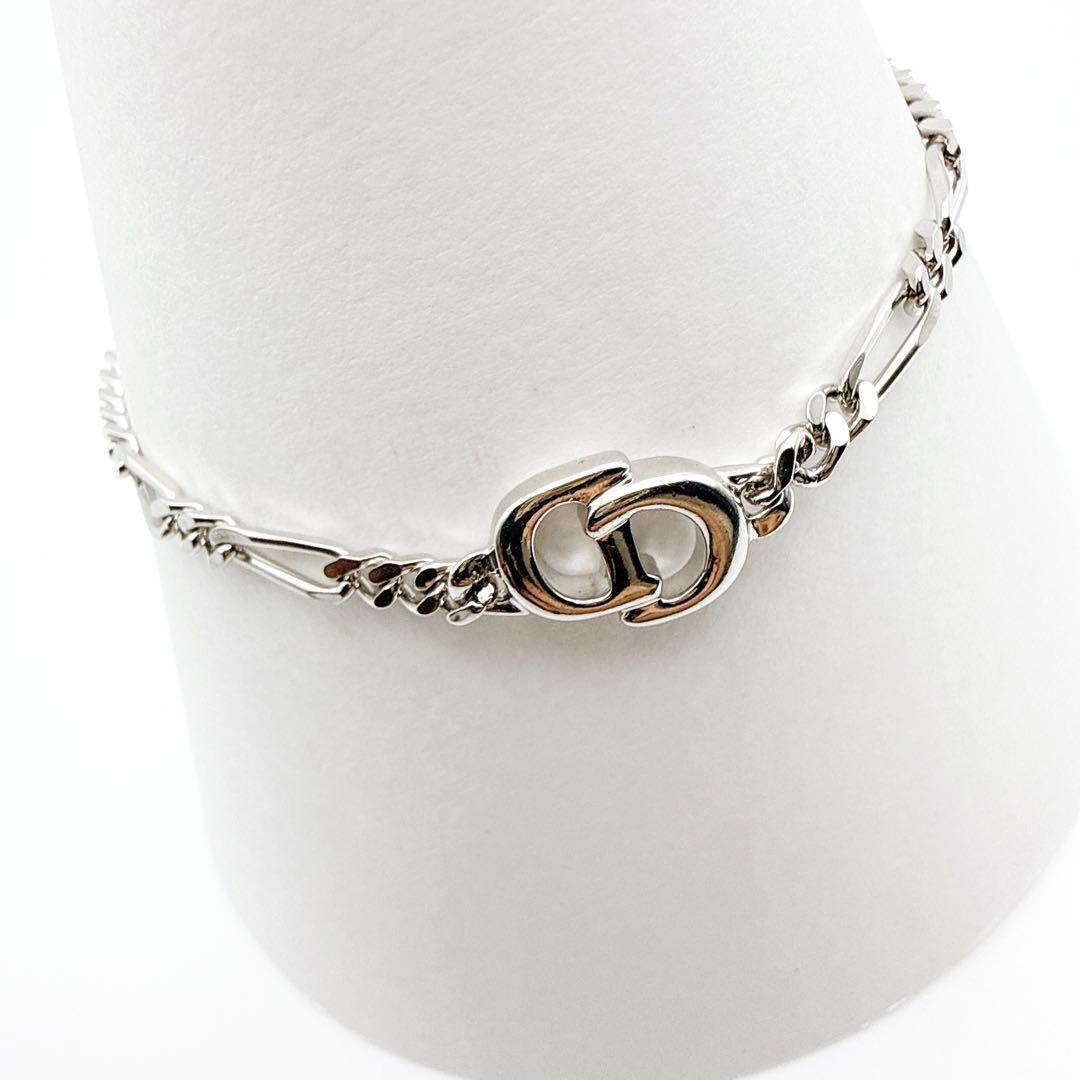 2975 極美品✨　Dior　ブレスレット　シルバー　CD ロゴ　希少　刻印