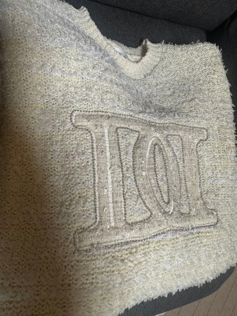 ダーリッチ　darich DDロゴツイードニットプルオーバー