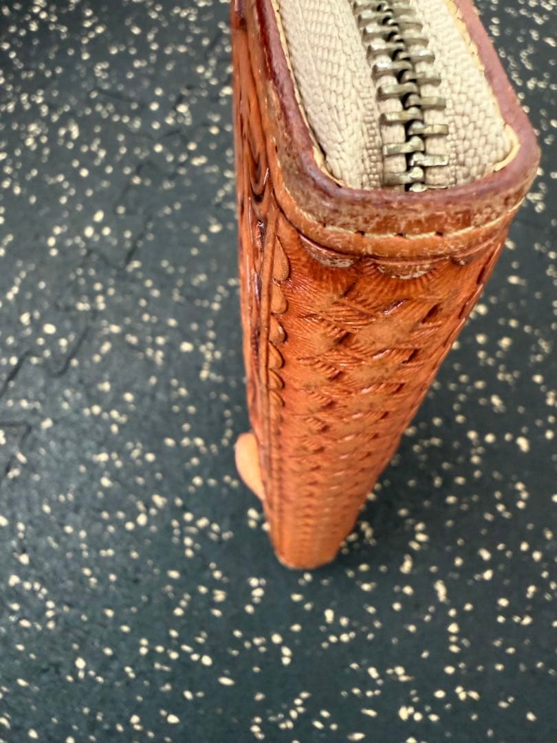 レザークラフト優　カービングウォレット