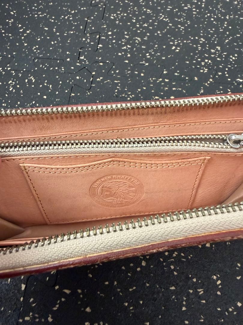 レザークラフト優　カービングウォレット