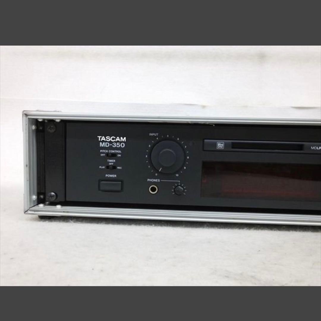 【美品】TASCAM MD-350 タスカム MDデッキ ラックケース付き ⑤