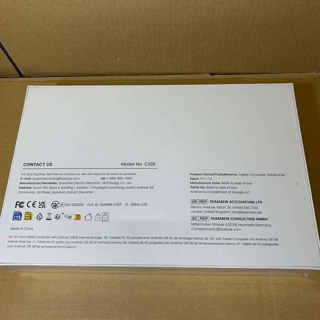 新品未開封　タブレット 10インチ wi-fiモデル 24GB+128GB