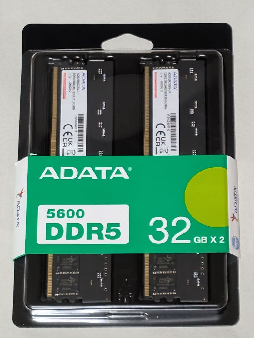 新品　ADATA DDR5 5600MHz 64GB (32GB×2)