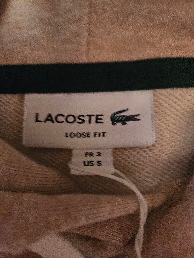 LACOSTE　新品パーカーsize03