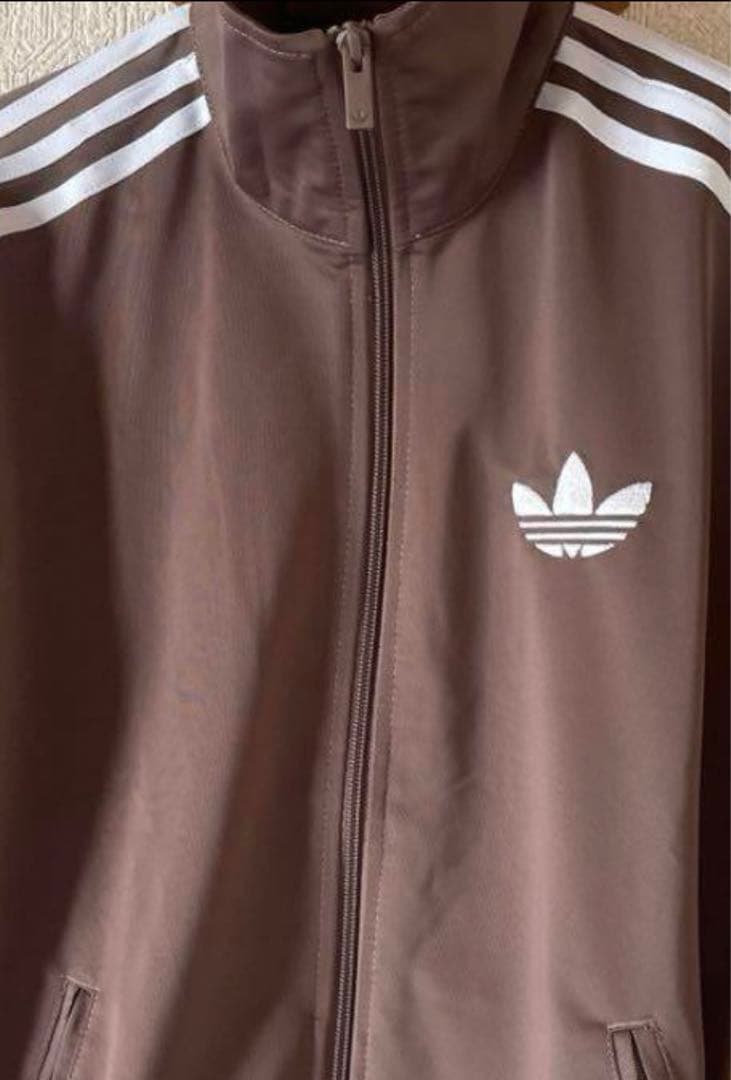 新品Lスナイデル×アディダス コラボ　トラックジャケットトップ 茶モカブラウン