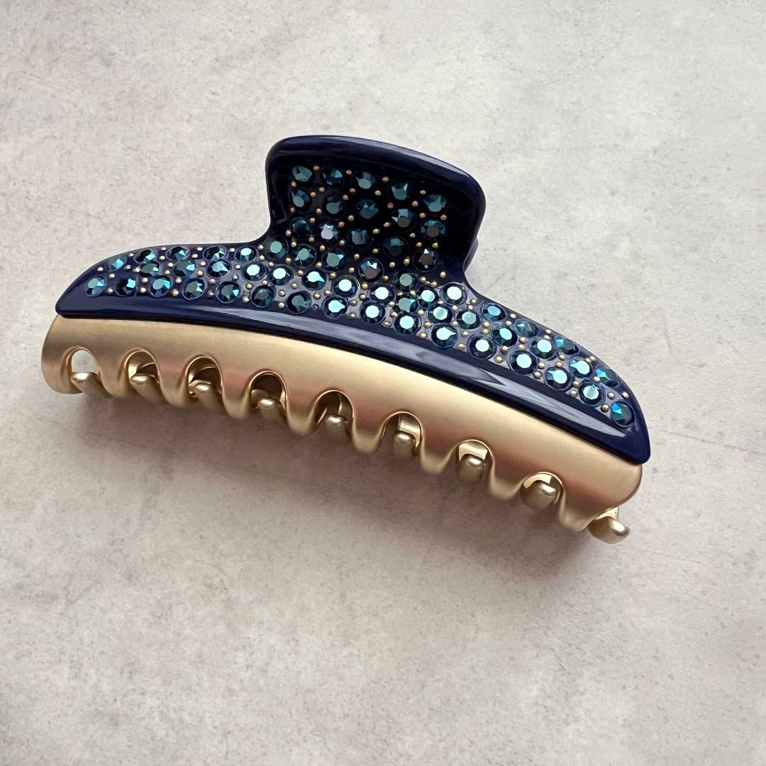 ALEXANDRE DE PARIS VENDOME L クリップ　ネイビー