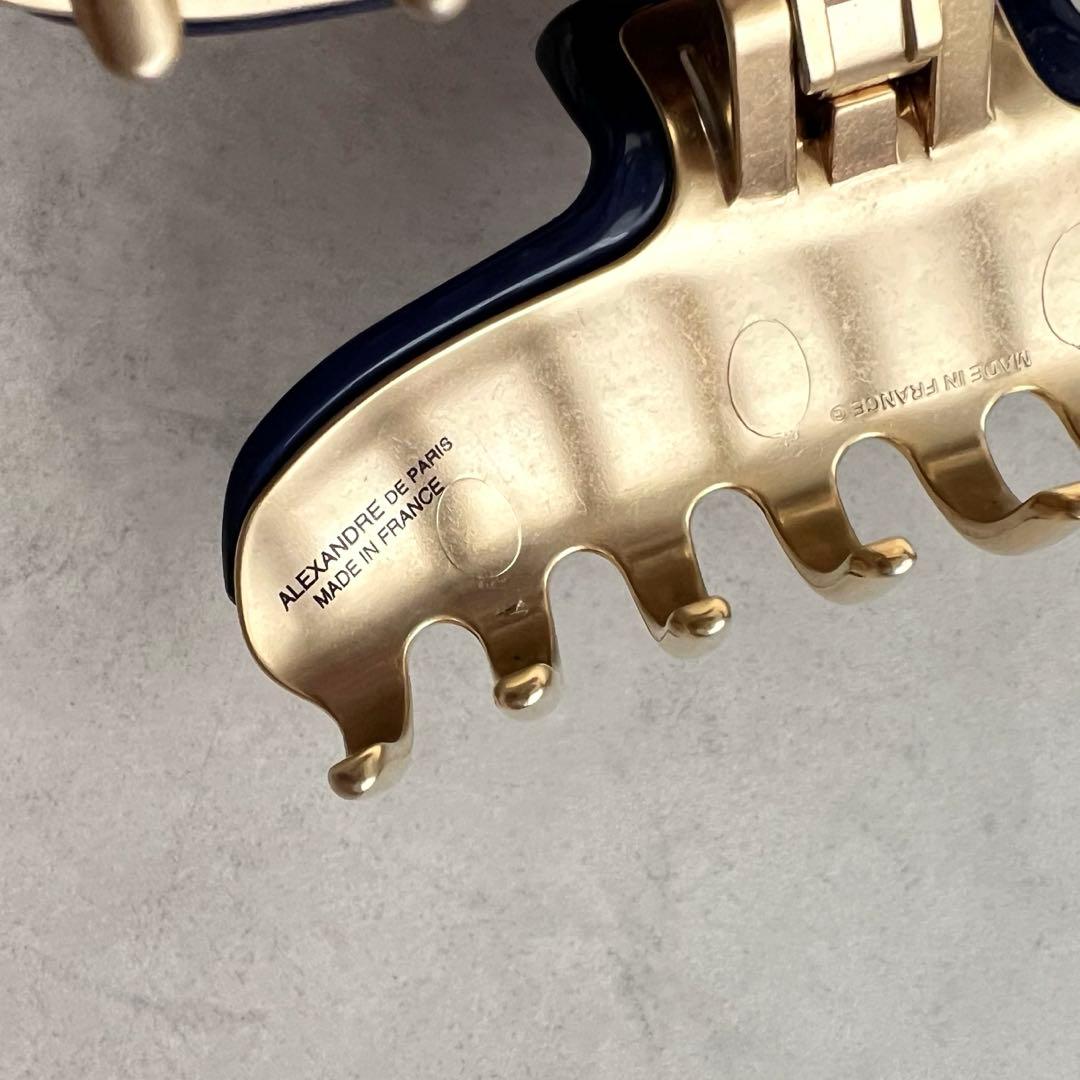 ALEXANDRE DE PARIS VENDOME L クリップ　ネイビー