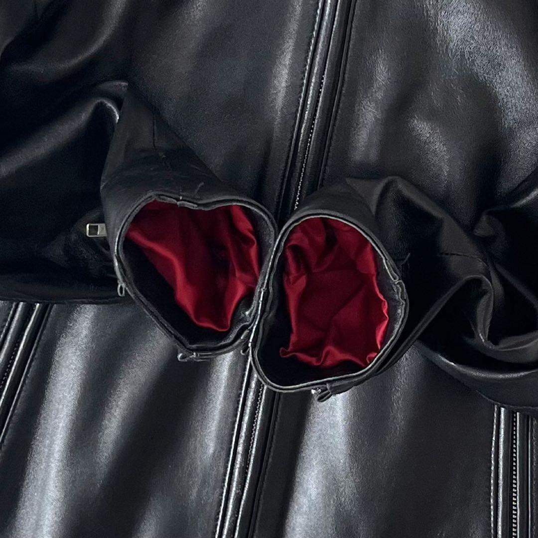 PURE GOLD ピュアゴールド レザージャケット シングル ラムレザー 2