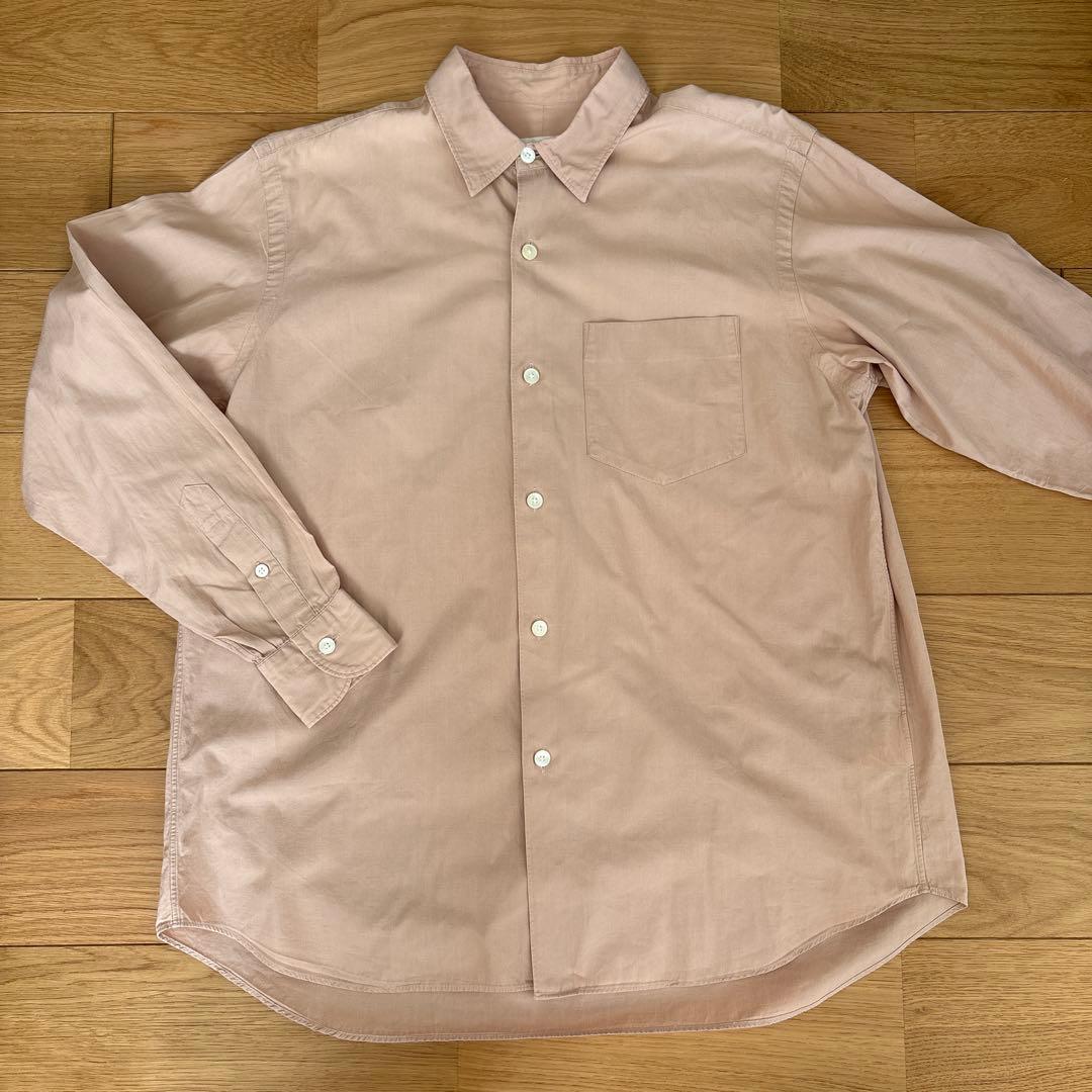 COMOLI シャツ　Sand Pink サイズ0