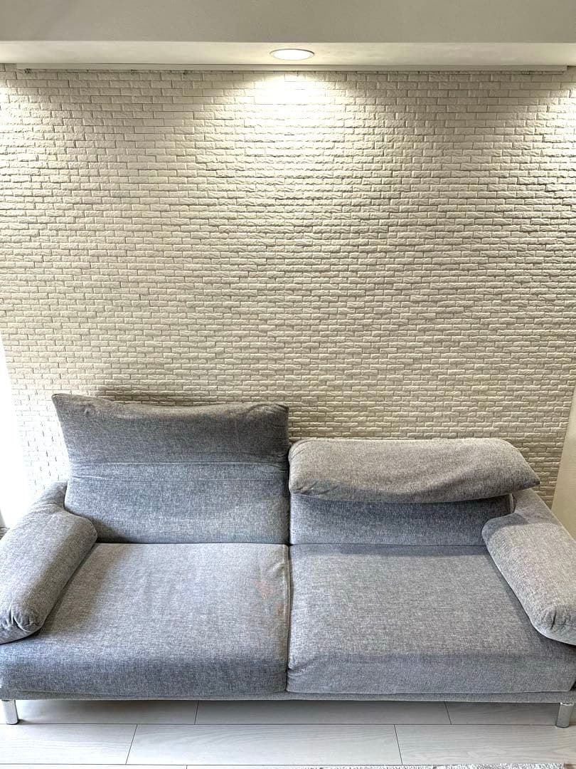 IDC大塚　ソファ　グレー　未使用替えカバー付