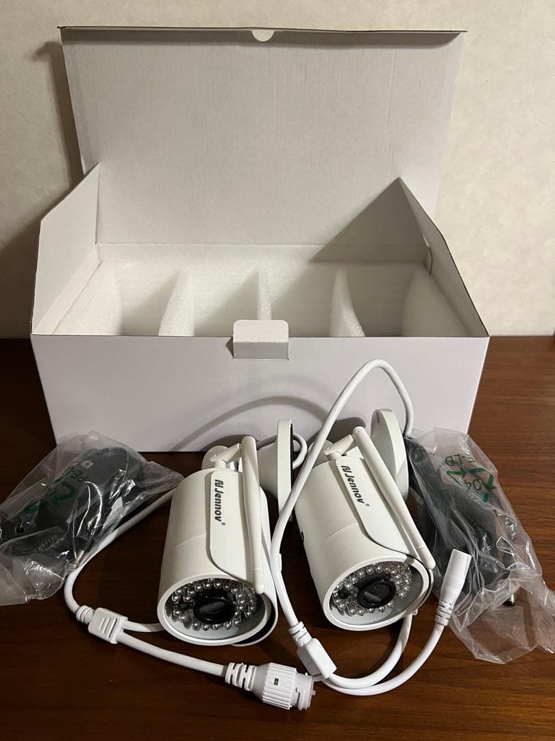 [JENNOV] 防犯カメラ ワイヤレス 2台セット モニター付き　未使用品