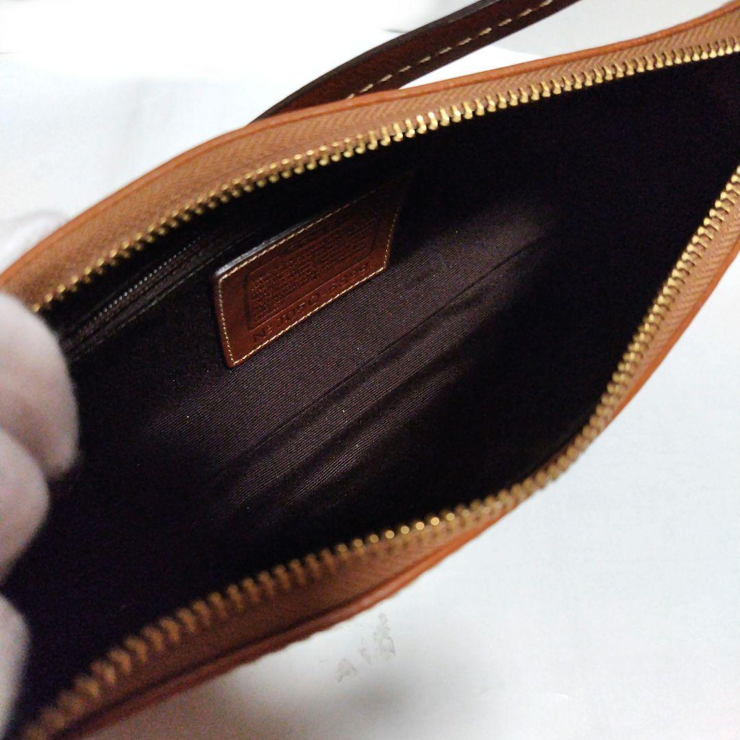 COACH ワンショルダー シグネチャー アクセサリーポーチ パッチワーク