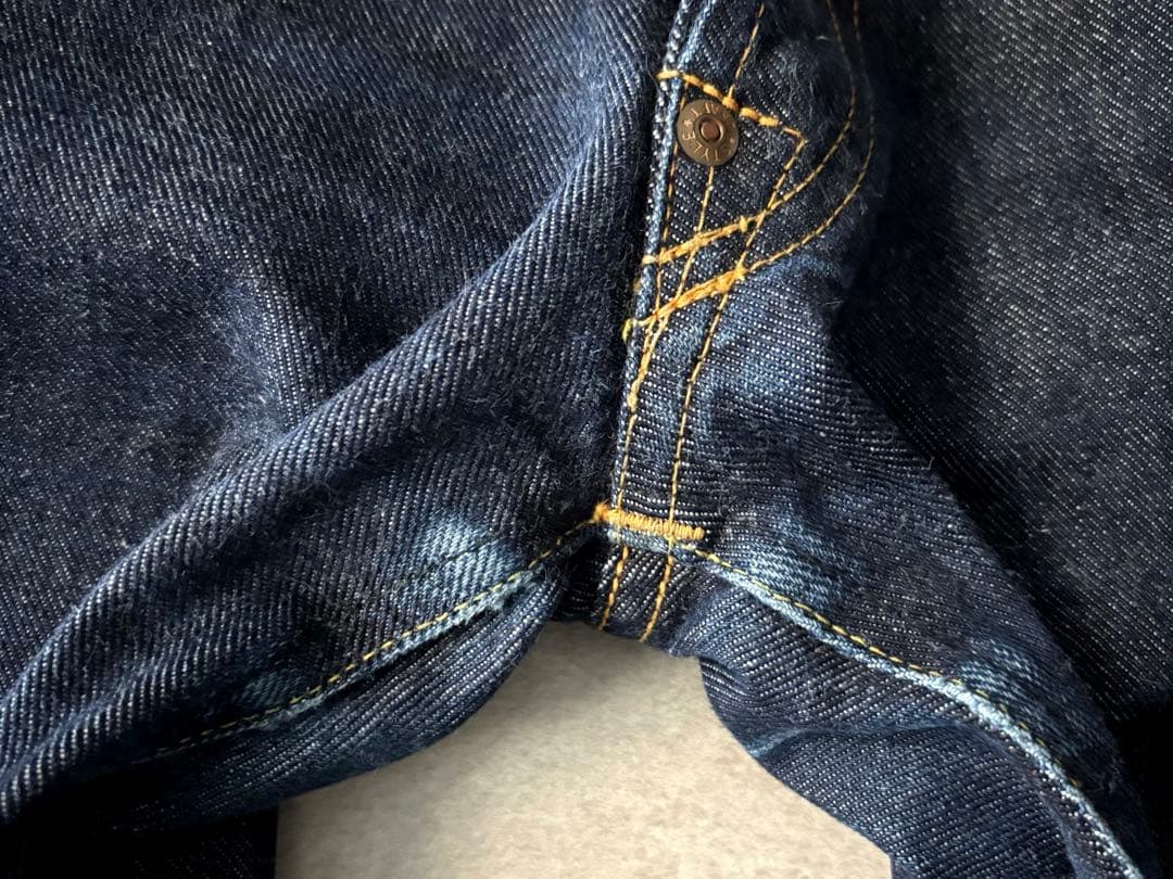 EVIS 初期 2101 手描きカモメ 濃紺 W28×35 セルビッジ 日本製