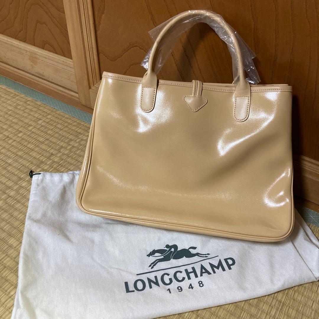LONGCHAMP ベージュ バッグ 保存袋付き