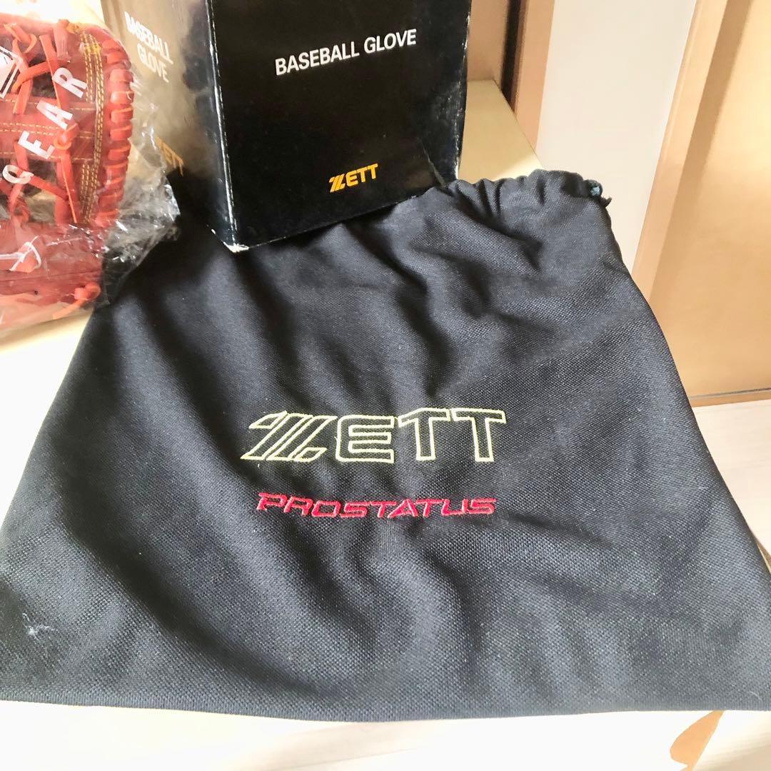 未使用 ZETT PROSTATUS 硬式 外野手用グローブ 吉村裕基サイン入り
