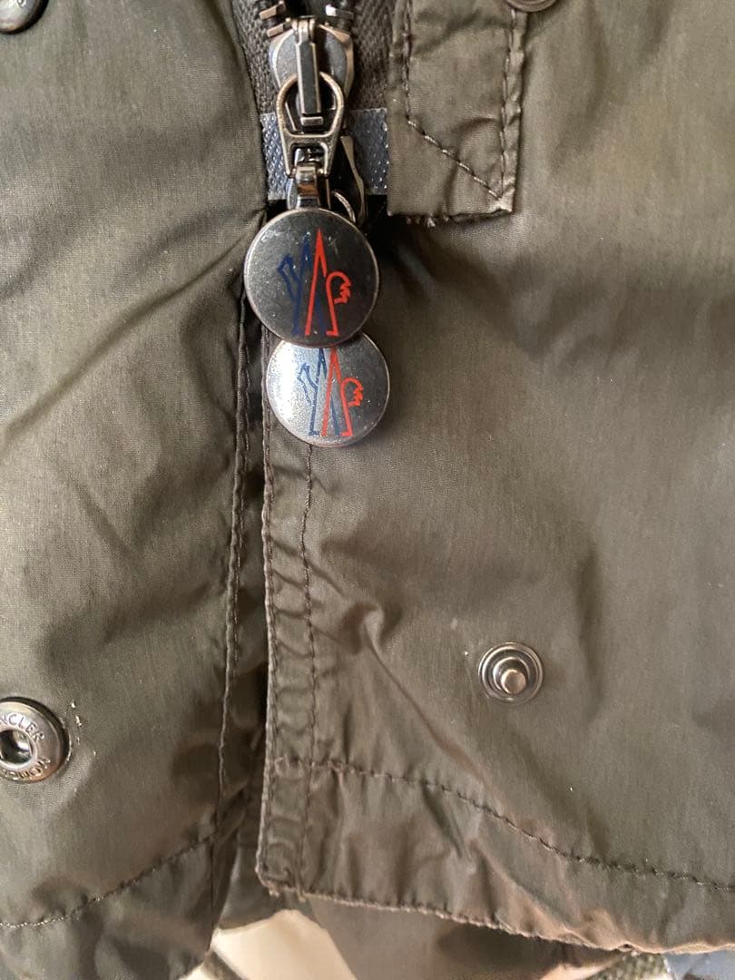 モンクレール MONCLER ナイロンジャケット 0 カーキ やや難あり