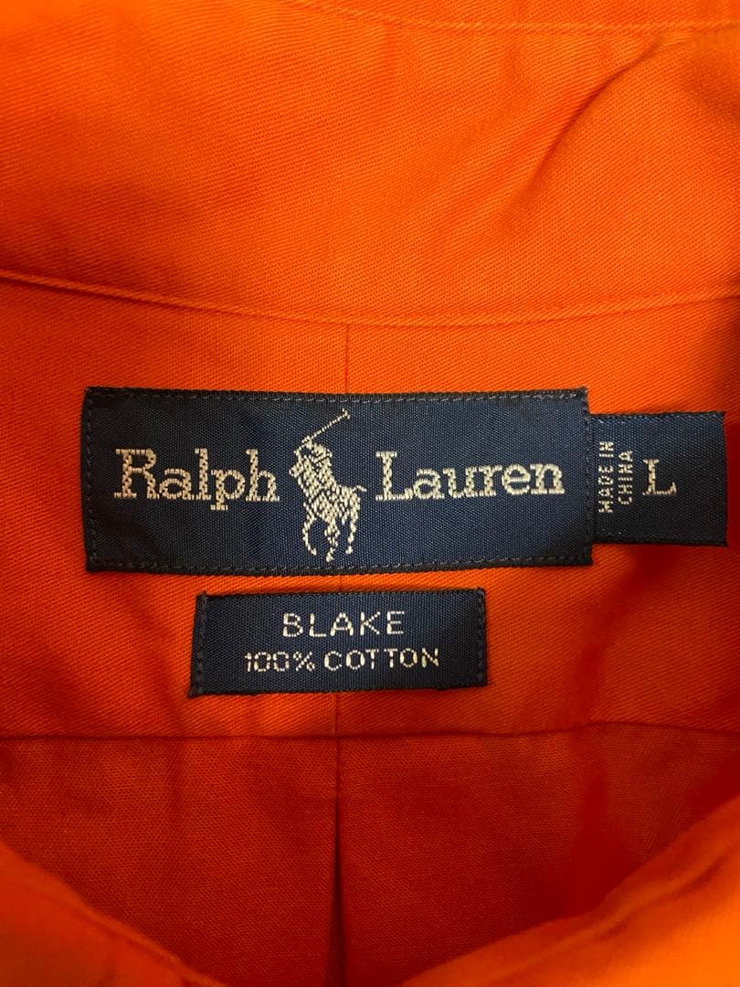 Ralph Lauren ラルフローレン オレンジ長袖シャツ