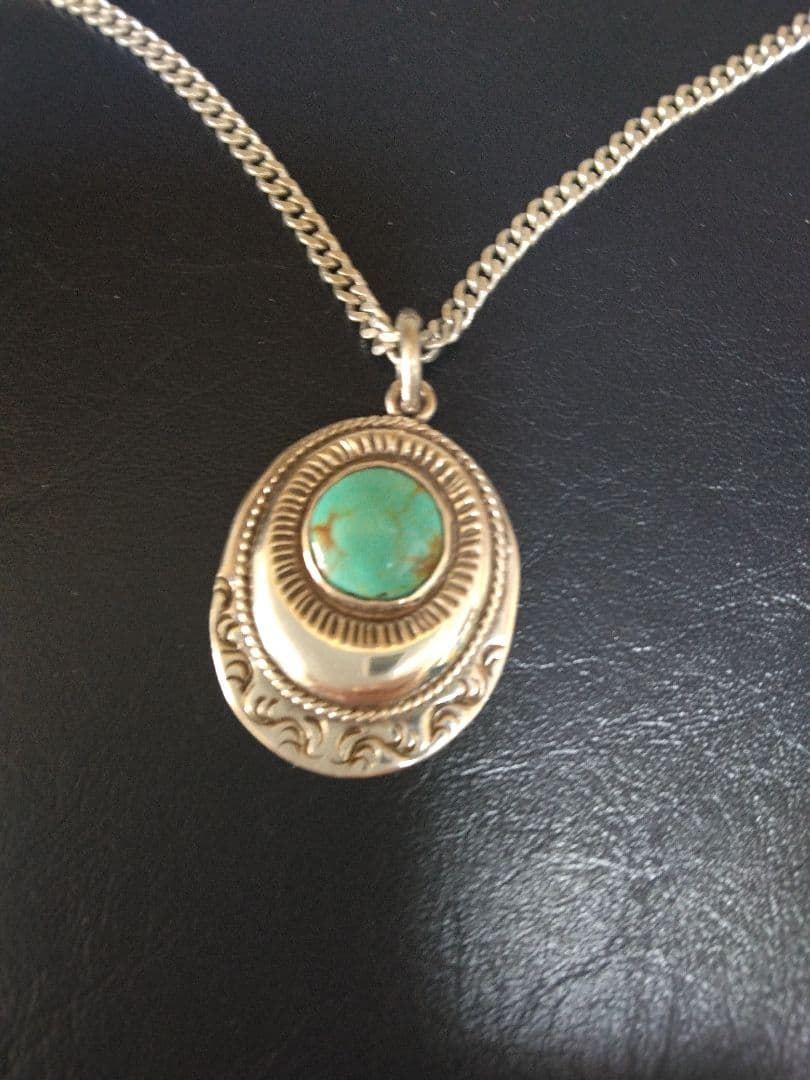 ち*り様 アリゾナフリーダム　ペンダントトップ　シルバー／ターコイズ/メンズ・レ