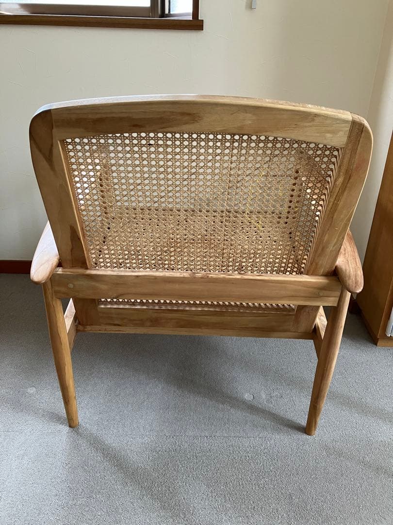ZARA  チーク＆ラタン アームチェア　ラウンジチェア