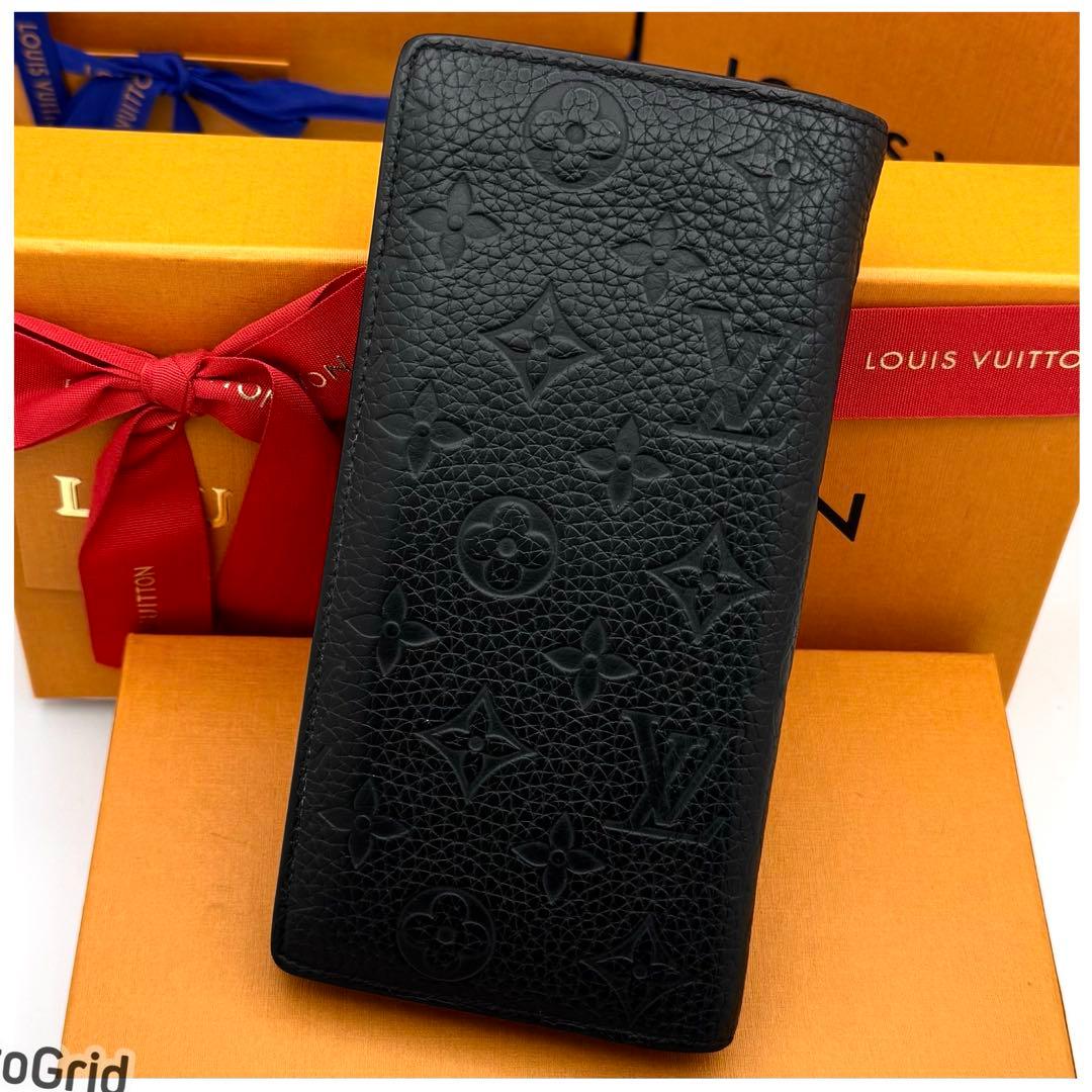 ルイヴィトン モノグラム ポルトフォイユ ブラザ トリヨンレザー 長財布