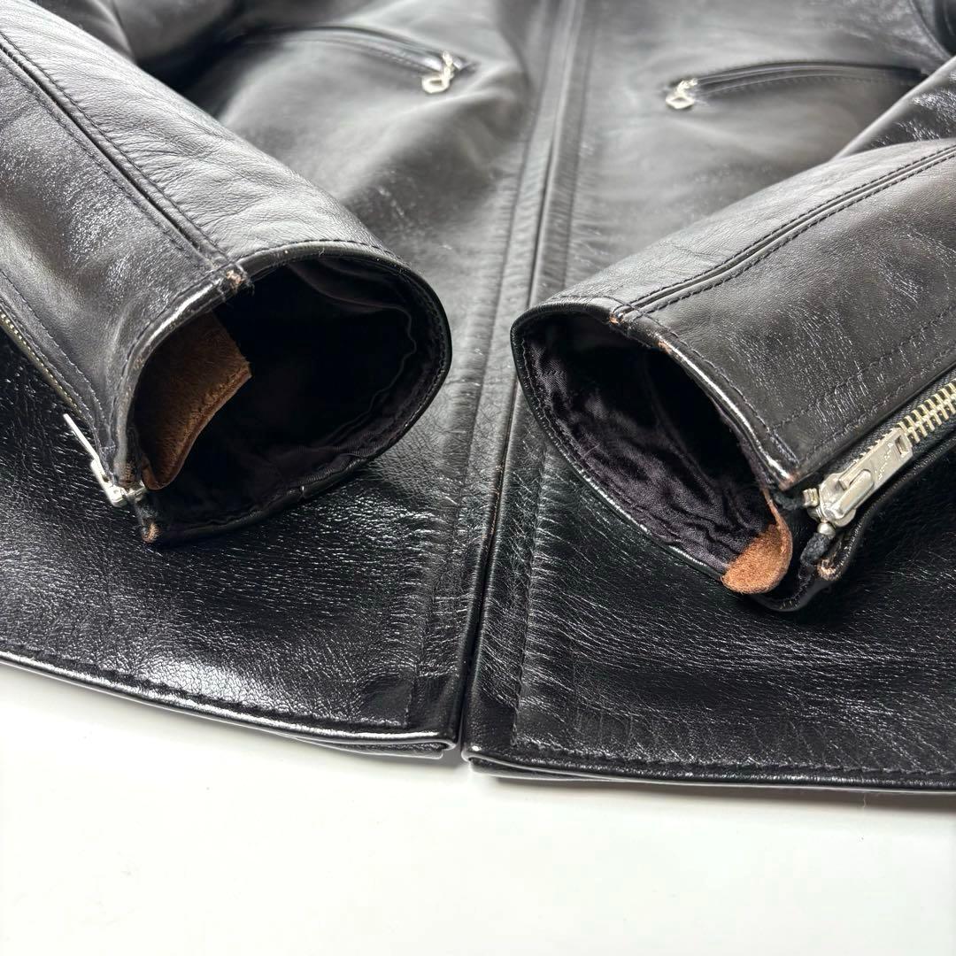 【日本製】ファインクリークレザーズ レザージャケット 黒 38 馬革