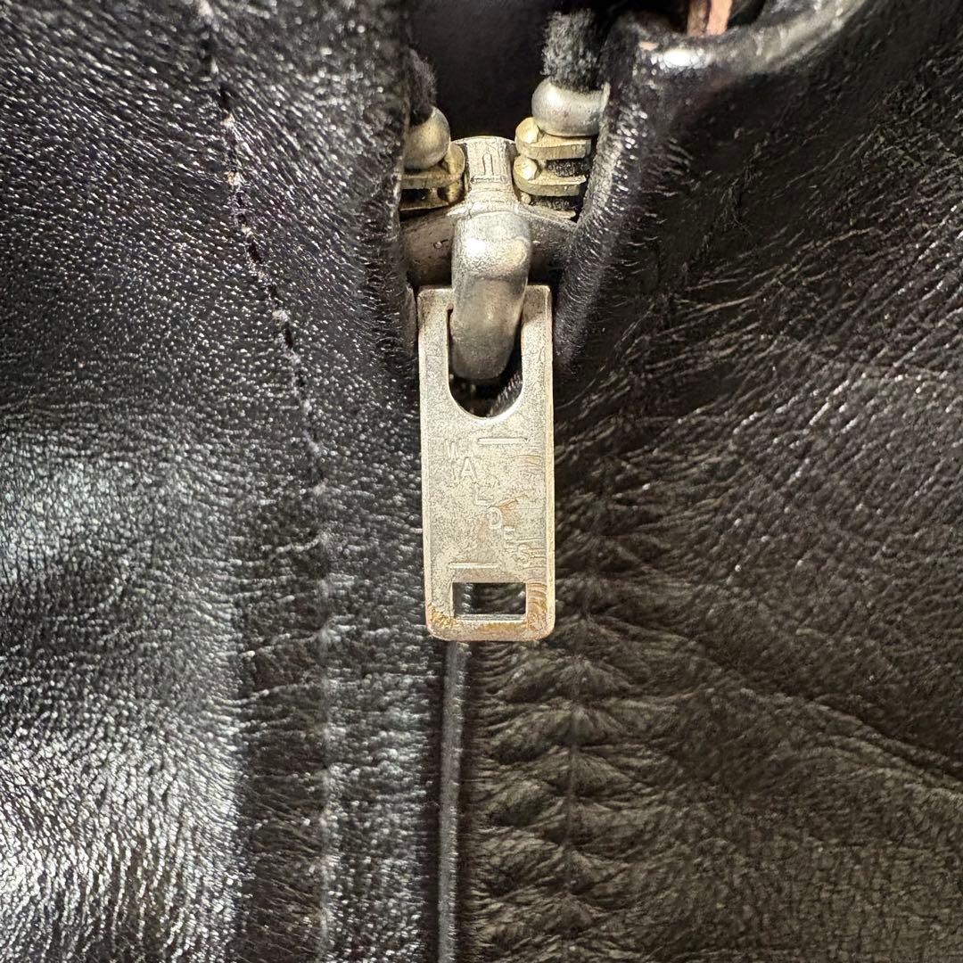 【日本製】ファインクリークレザーズ レザージャケット 黒 38 馬革