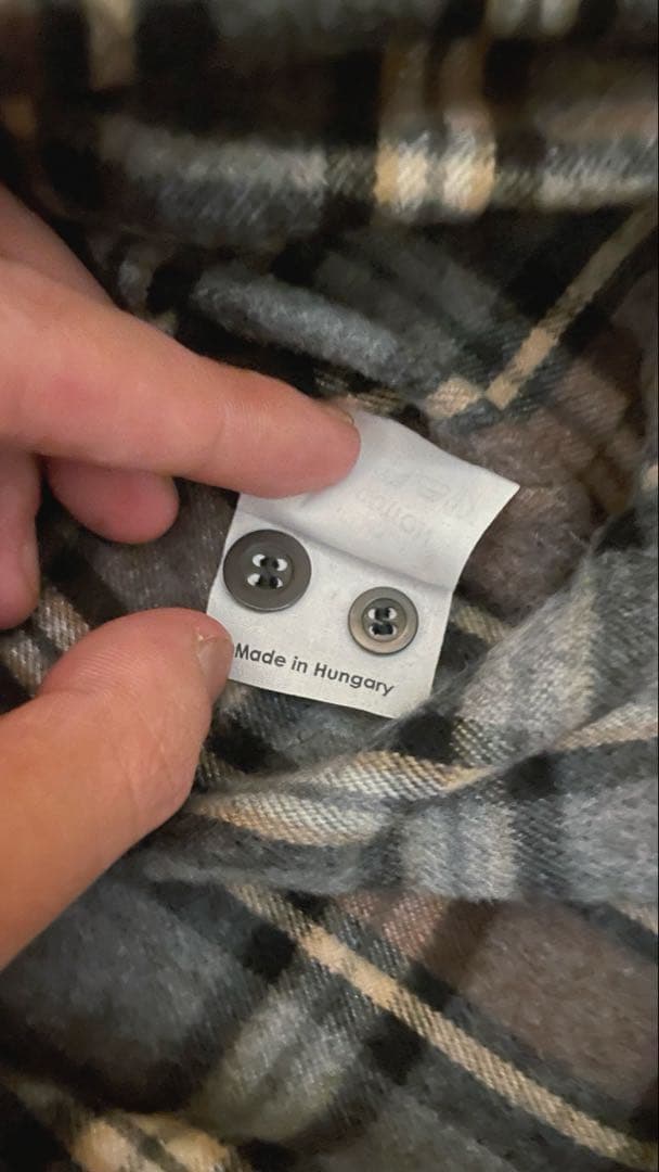 トップス DRIES VAN NOTTEN Grey Plaid Shirt