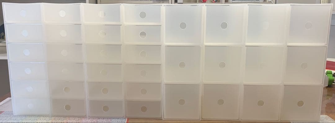 ポリプロピレン小物収納ボックス　３段４個と6段４個