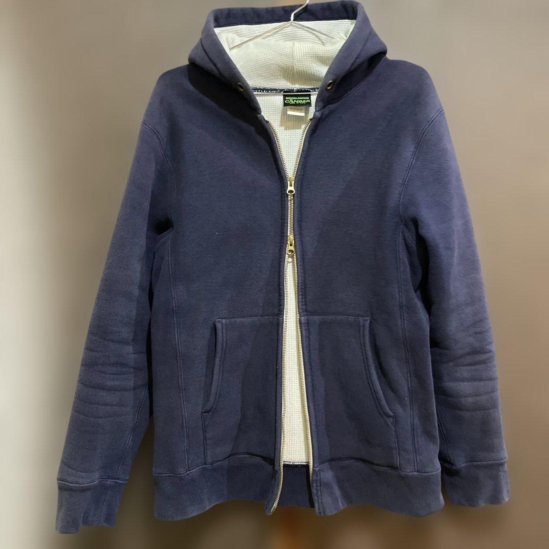 茄子紺/ジップパーカー【CAMBER】/90'/USA製