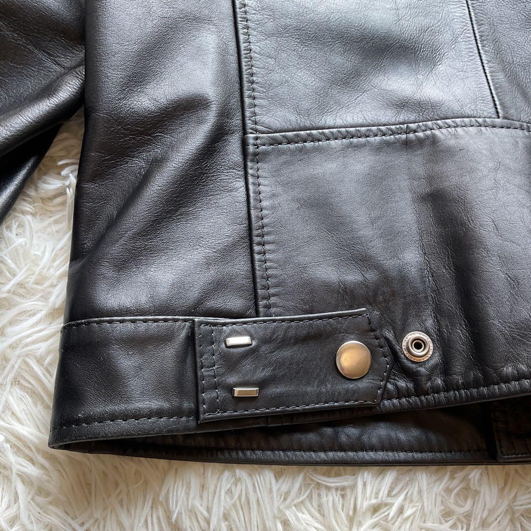 美品✨DIESEL レザージャケット　シングルライダース　ブラック