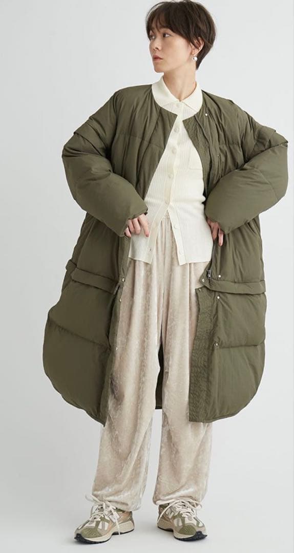 金子綾マルチウェイダウン　カーキ