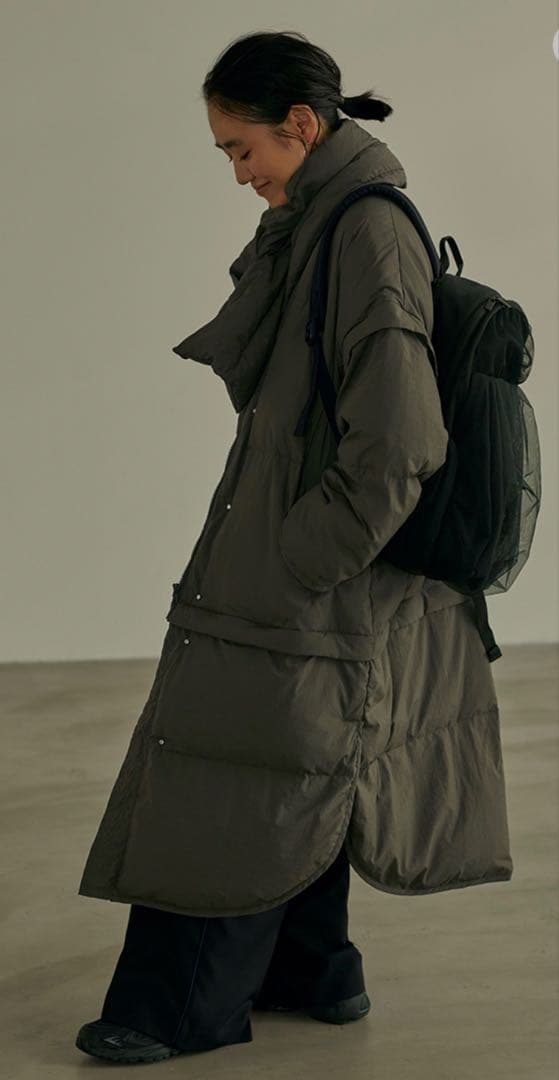 金子綾マルチウェイダウン　カーキ