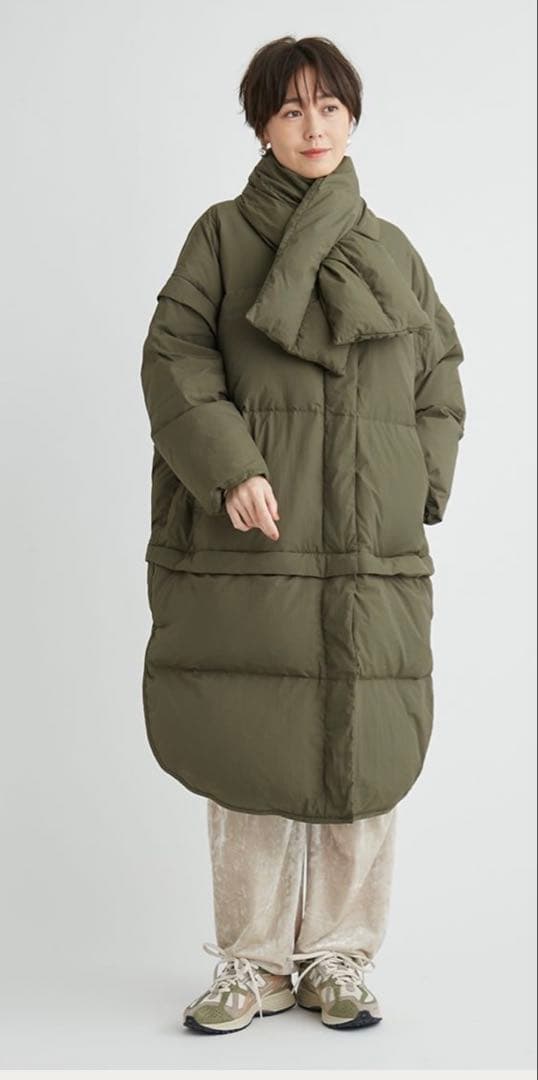 金子綾マルチウェイダウン　カーキ