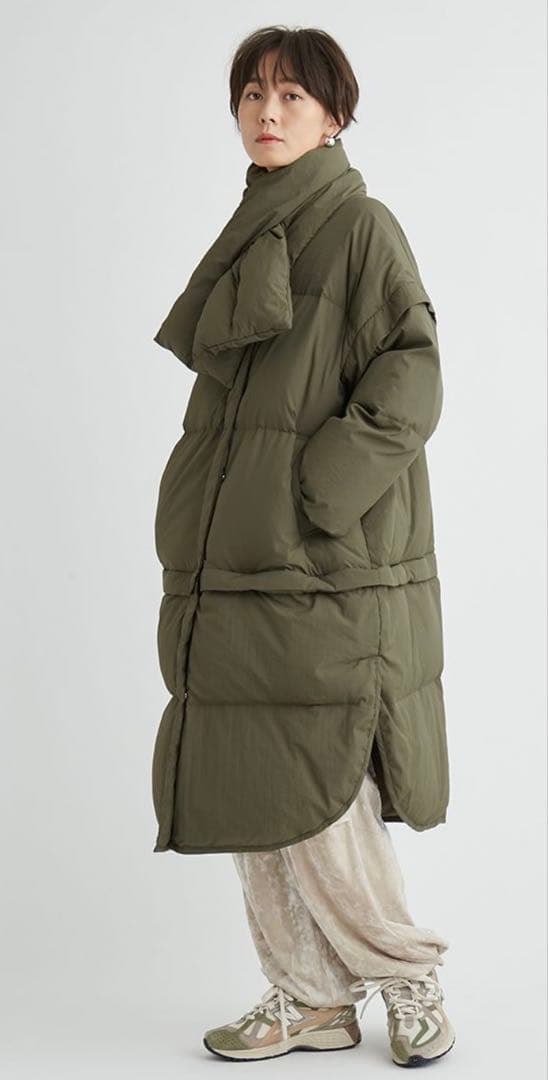 金子綾マルチウェイダウン　カーキ