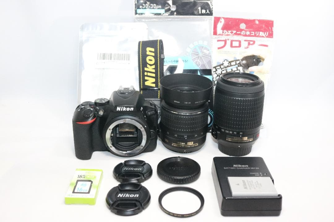 10／26まで！S回数少⭐Nikon D5600 美品⭐シリーズ最新！Wレンズ