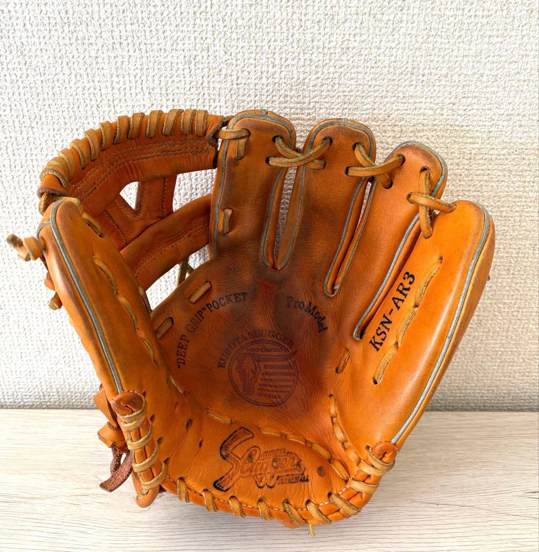 【美品】久保田スラッガー　軟式グローブ　KNS-AR3 ラベル交換済み