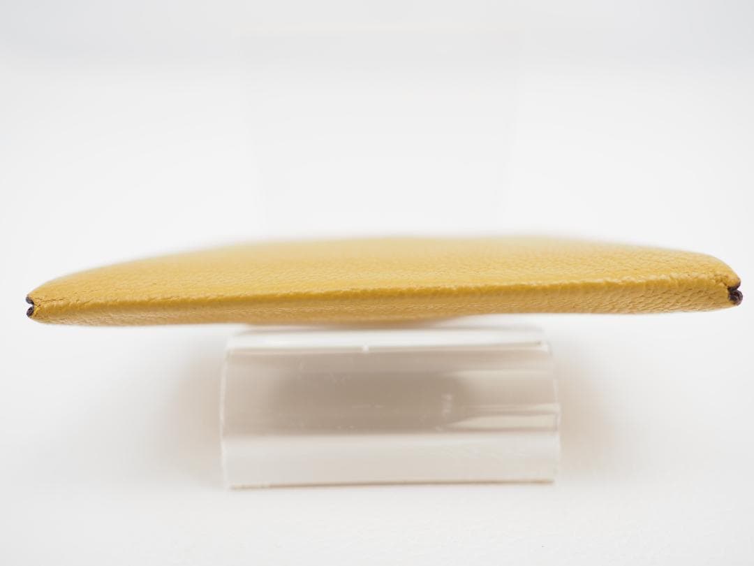 セール 2018年 HERMES エルメス カルヴィ イエロー 名刺入れ カード