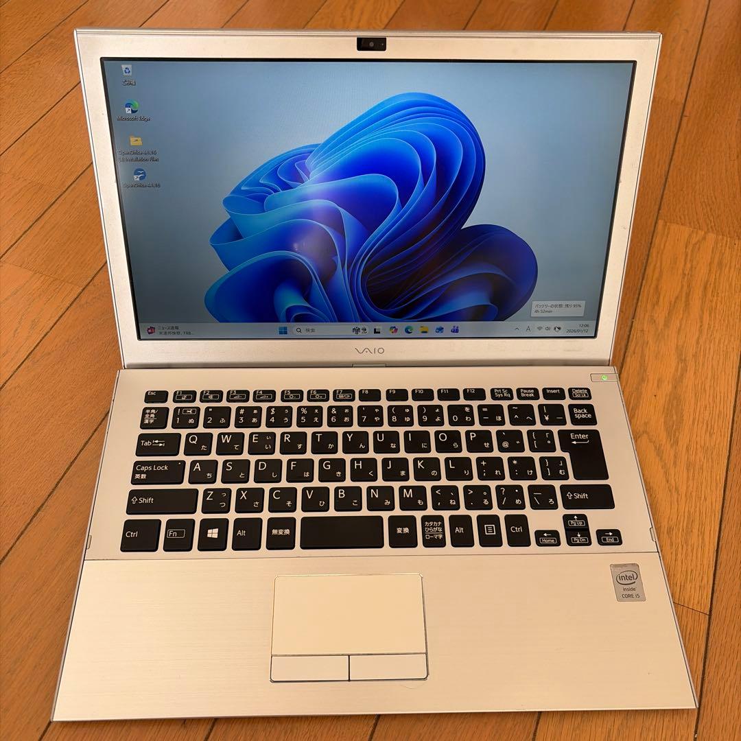 Windowsノート本体 SONY VAIO VJP132C11N Core i5-5200U Win11