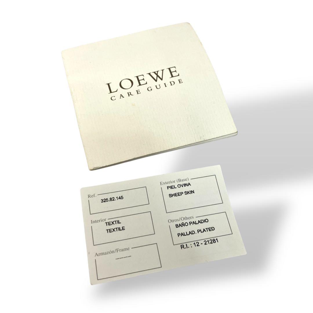 LOEWE ロエベ　ミニボストンバッグ　シープスキン　ピンク　アナグラムチャーム