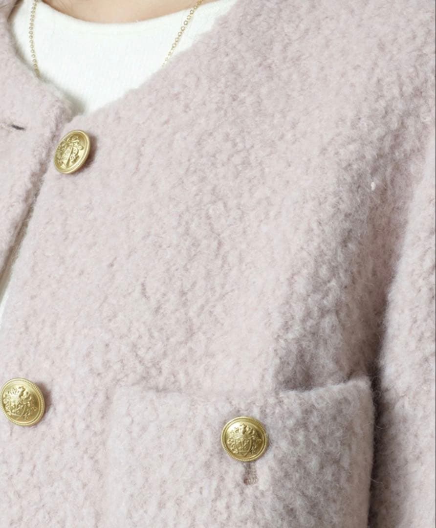 新品未使用　JUSGLITTY 《店舗限定》シャギーブークレジャコット