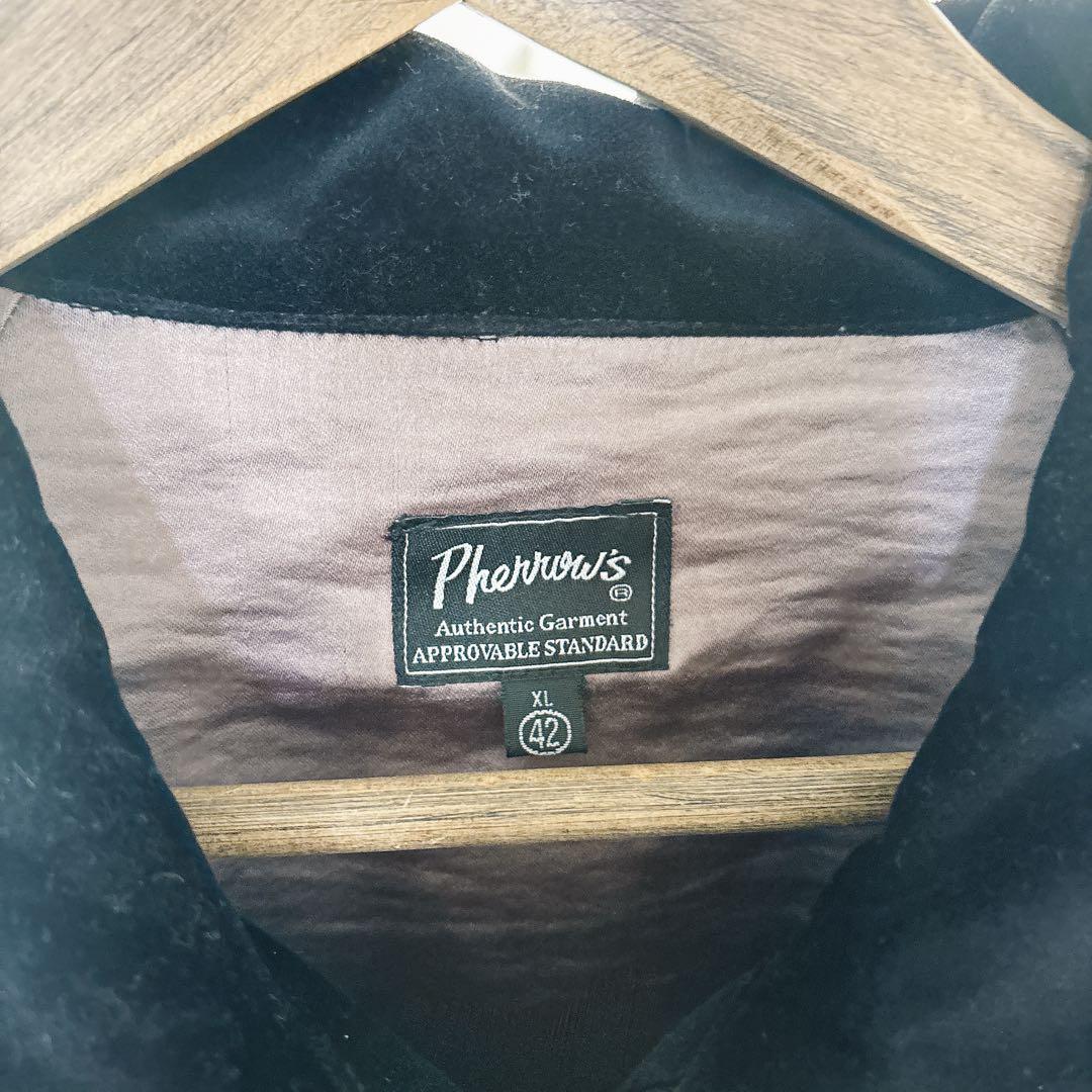 未使用保管品 Pherrow’s ベトジャン スーベニアジャケット 別珍 XL