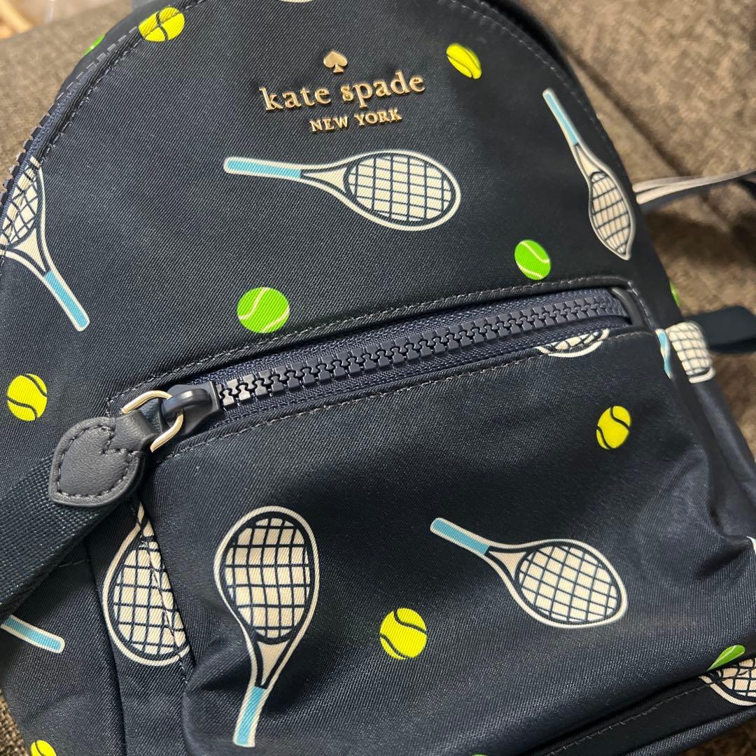 ケイトスペード　テニス柄　リュック　ミニ