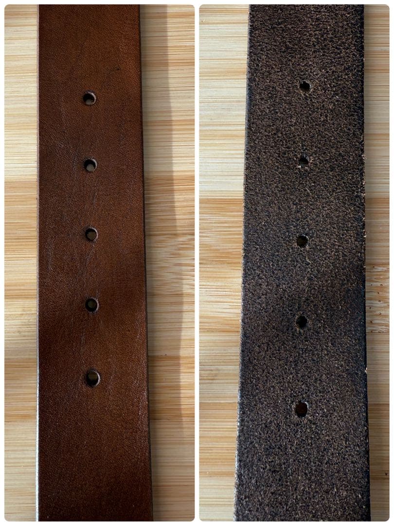 マリオ 　⭐️ブラックストーンネイティブバックル⭐️ブラウンレザー⭐️32/80