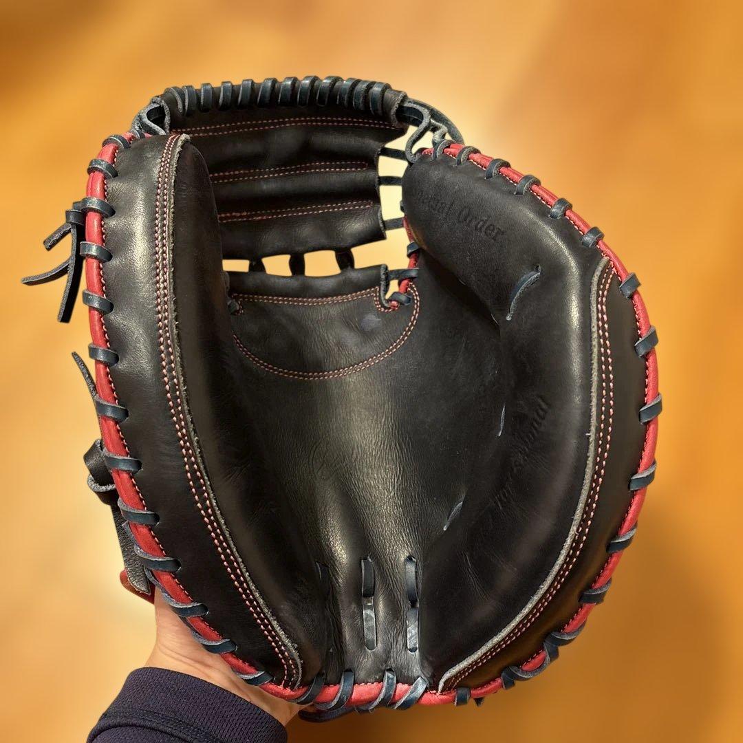 KUBOTA SLUGGER 軟式グローブ 黒赤