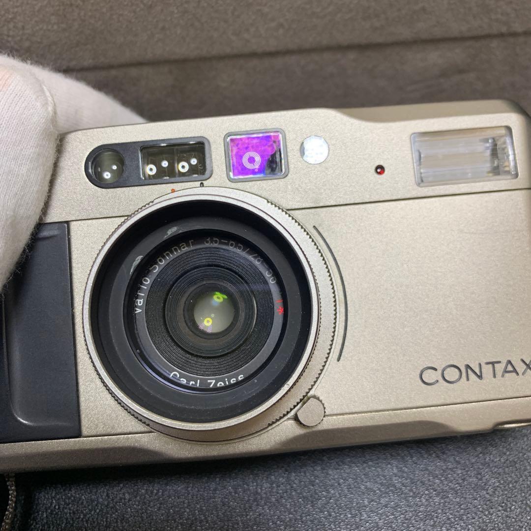 コンタックスCONTAX TVSフィルムカメラ通電確認済　 現状品　動作未確認