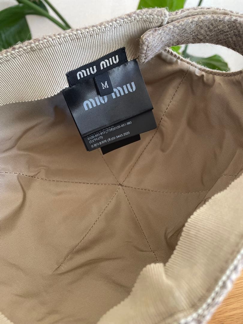 miu miu ベースボールキャップ M