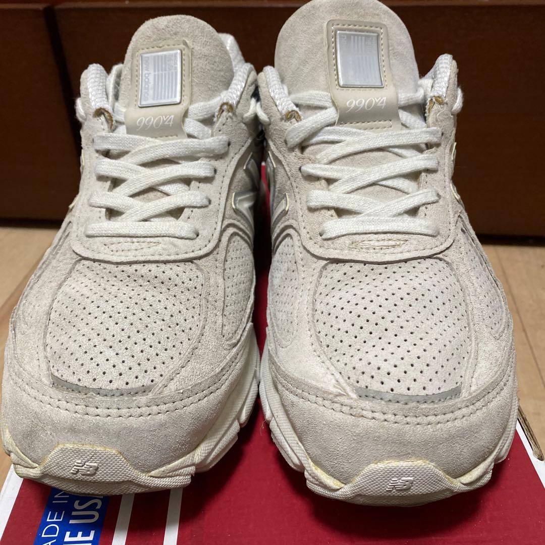 New Balance M990AF4 ライトグレー　990V4 オールレザー‼️