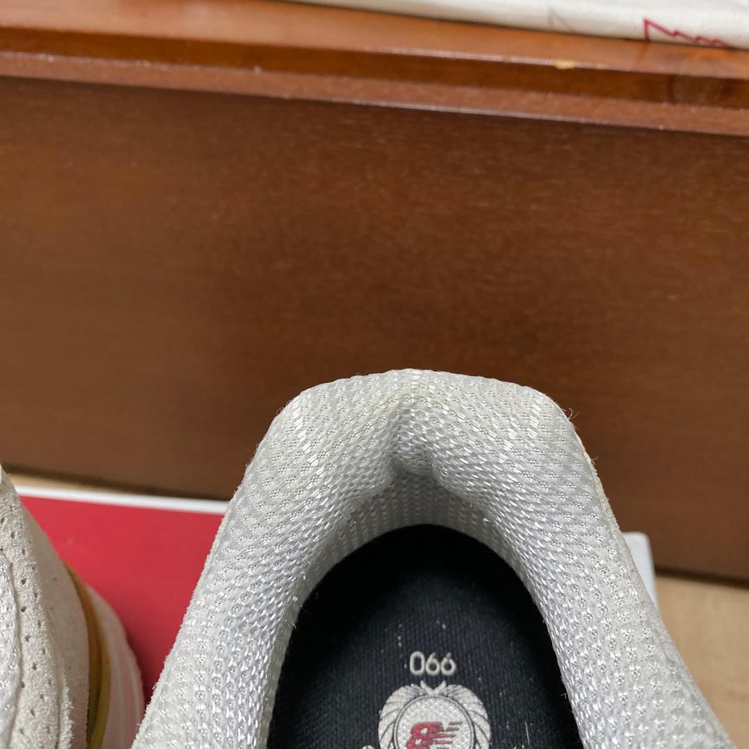 New Balance M990AF4 ライトグレー　990V4 オールレザー‼️