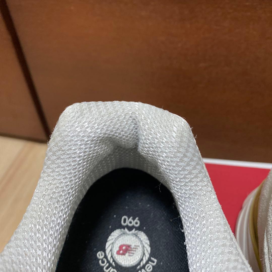 New Balance M990AF4 ライトグレー　990V4 オールレザー‼️